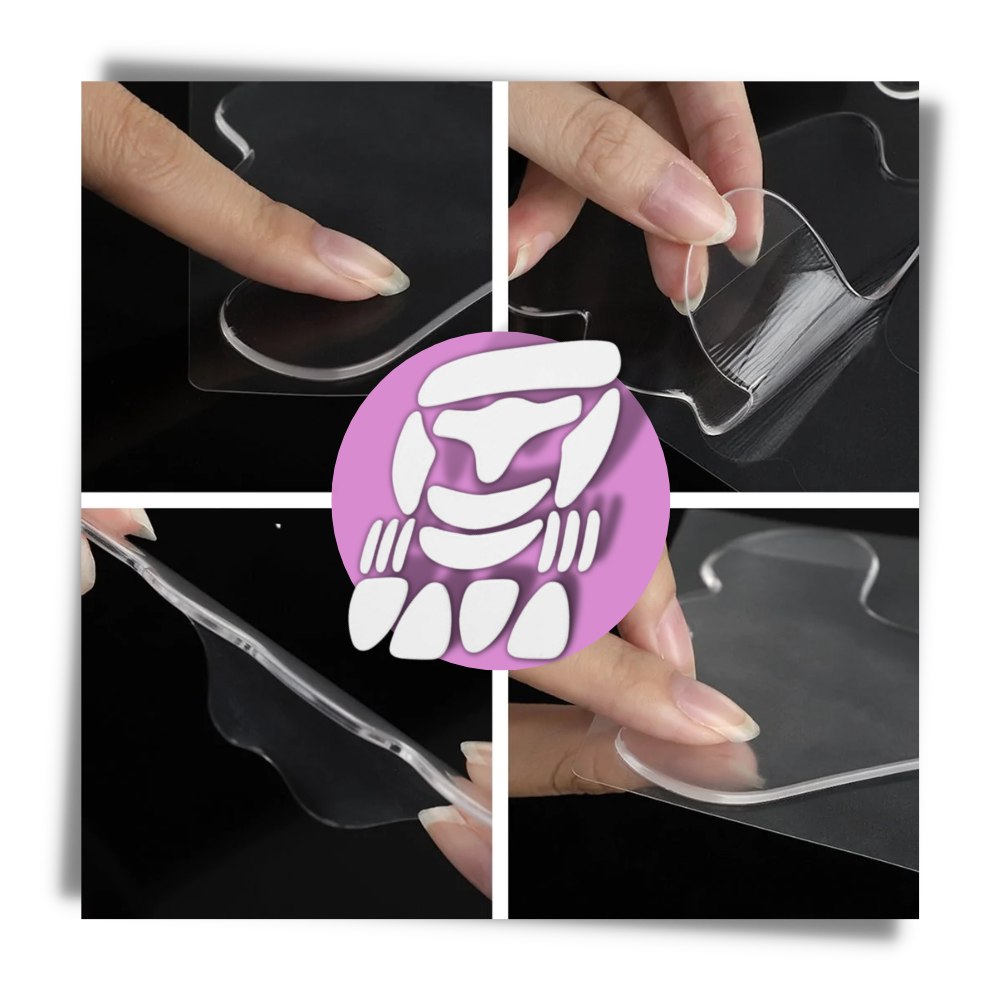 16 Patchs en silicone anti-rides pour le visage - Ozerty