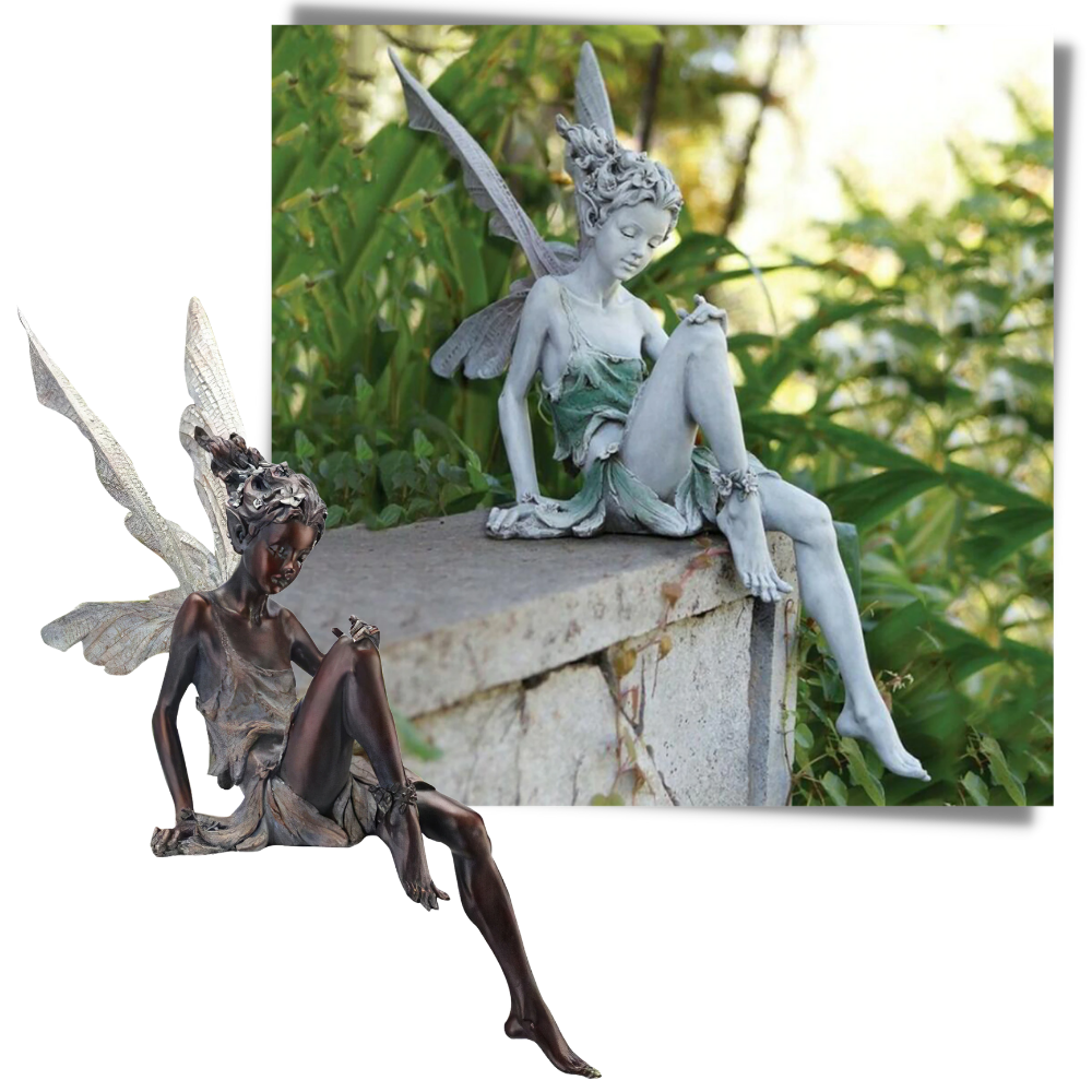 Ornement de jardin en forme de statue de fée - Ozerty