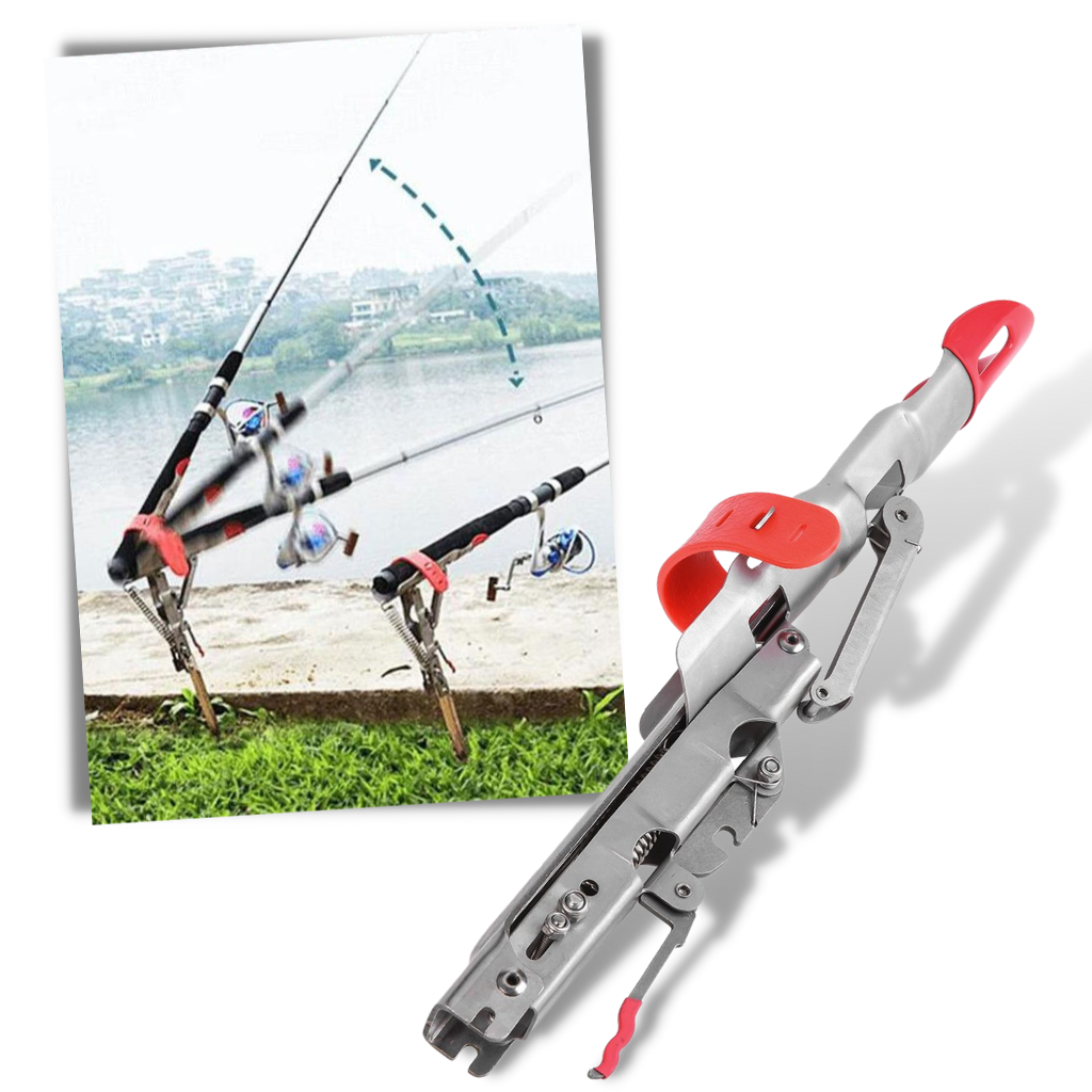 Support de canne à pêche avec ressorts - Ozerty