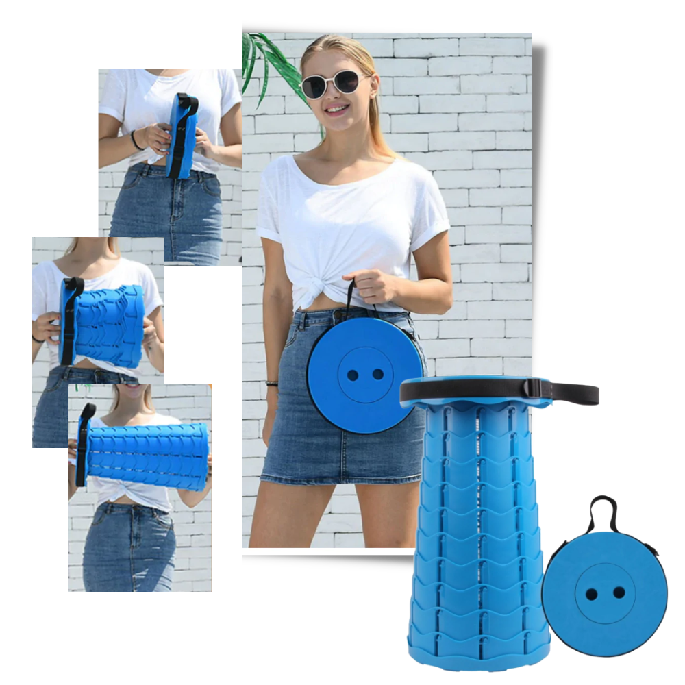 Tabouret rétractable portable - Ozerty
