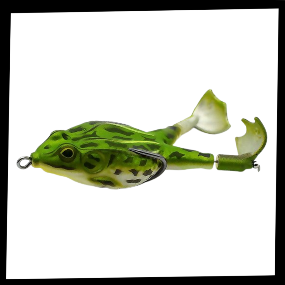 Leurre de pêche en silicone en forme de grenouille - Ozerty