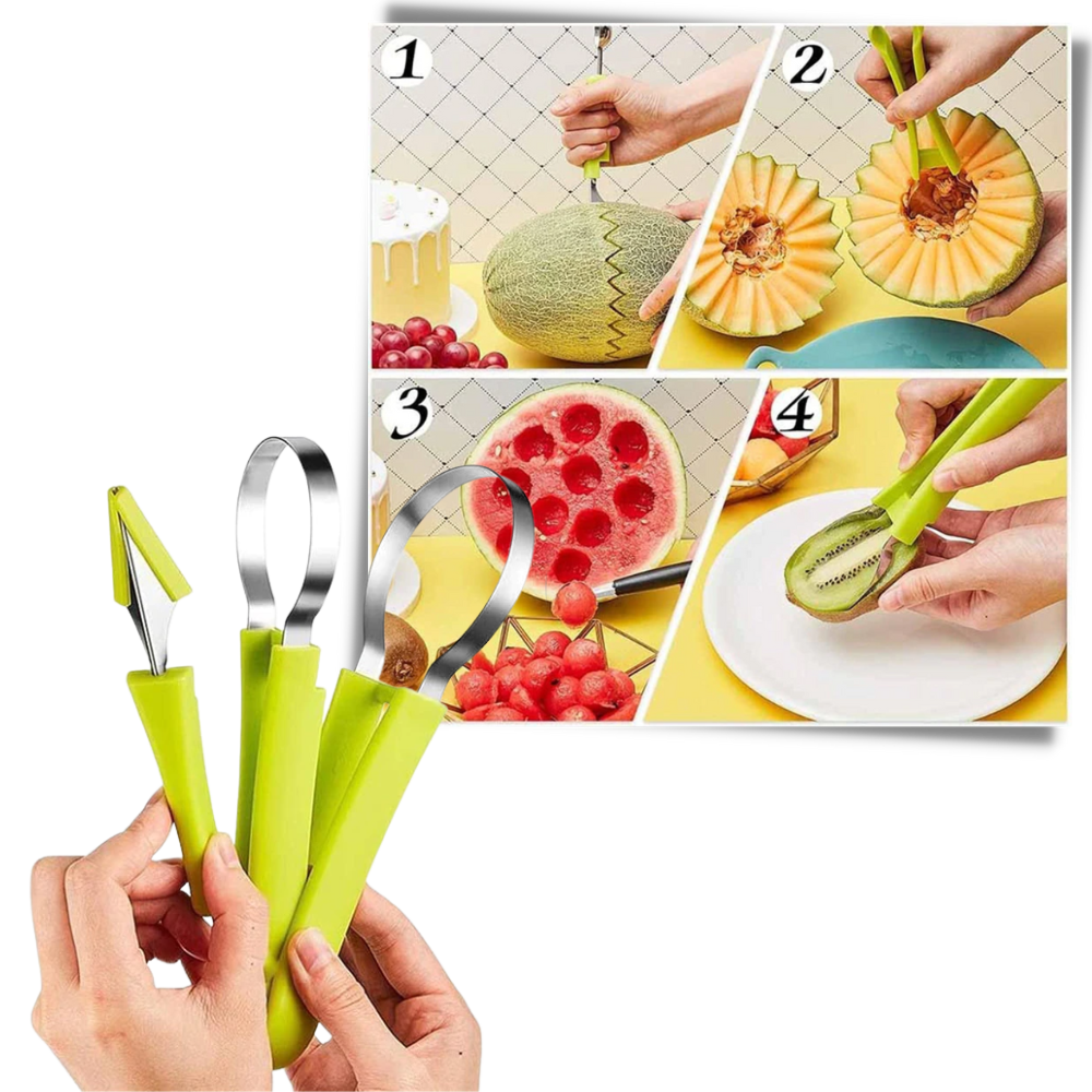 Set d'outils pour découper et trancher les fruits - Ozerty