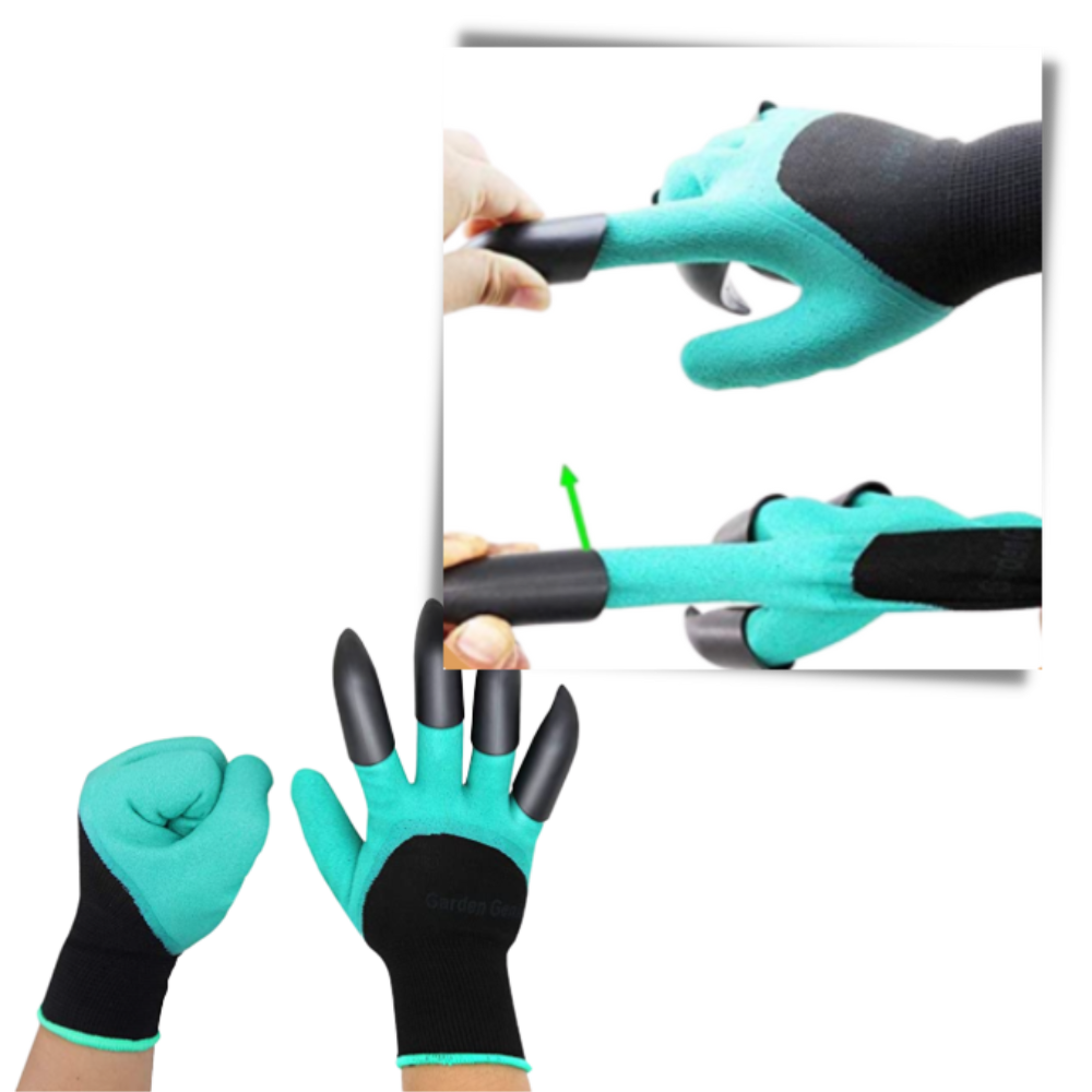 Gants de jardinage avec griffes - Ozerty