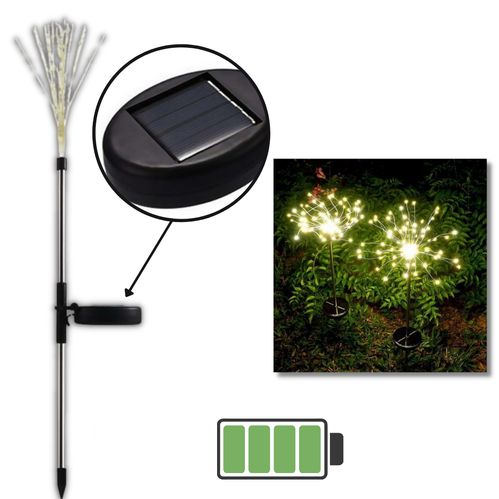 Lumières en forme de feux d'artifice électriques pour le jardin - Ozerty