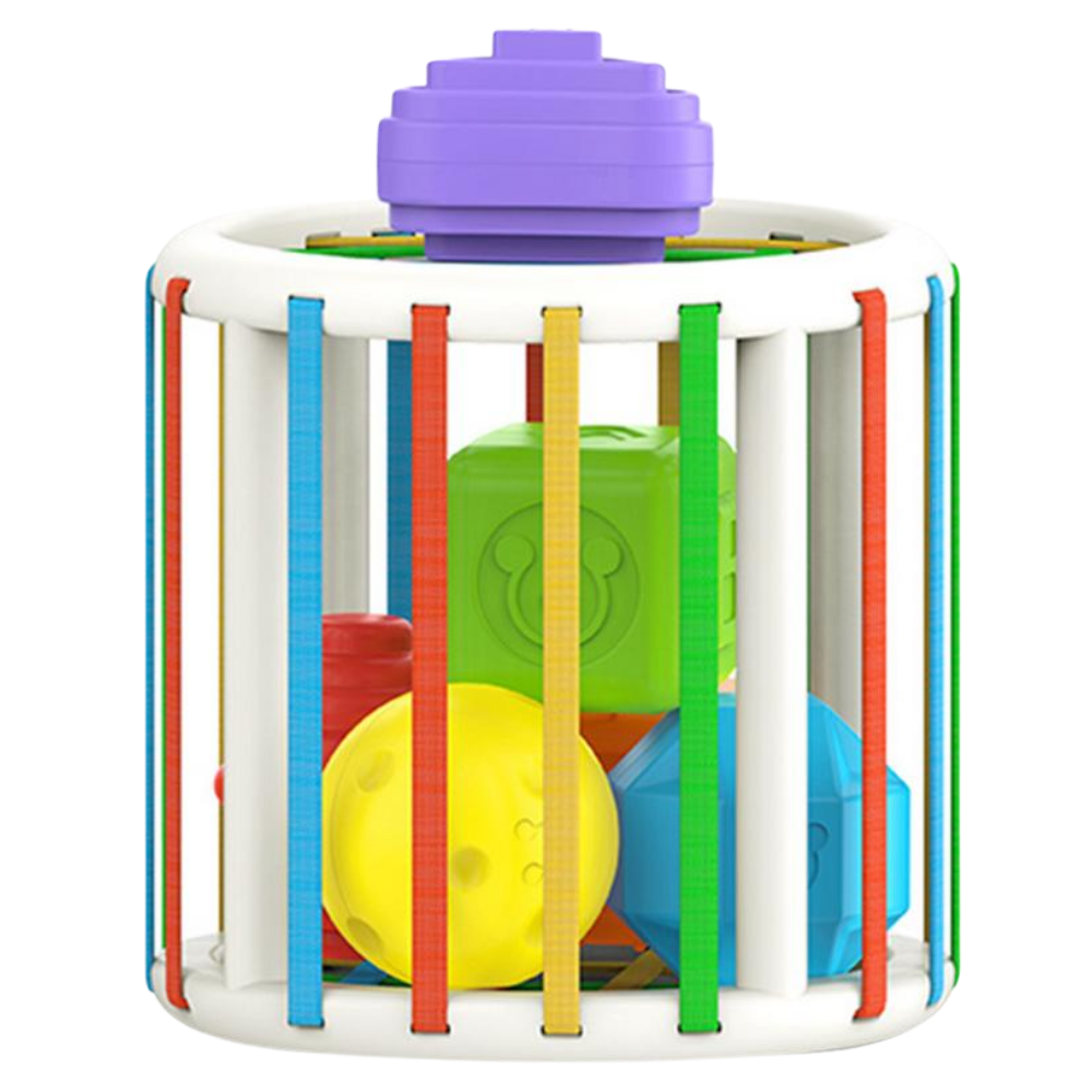 Blocs de formes colorés pour enfants -Cylindre/ - Ozerty