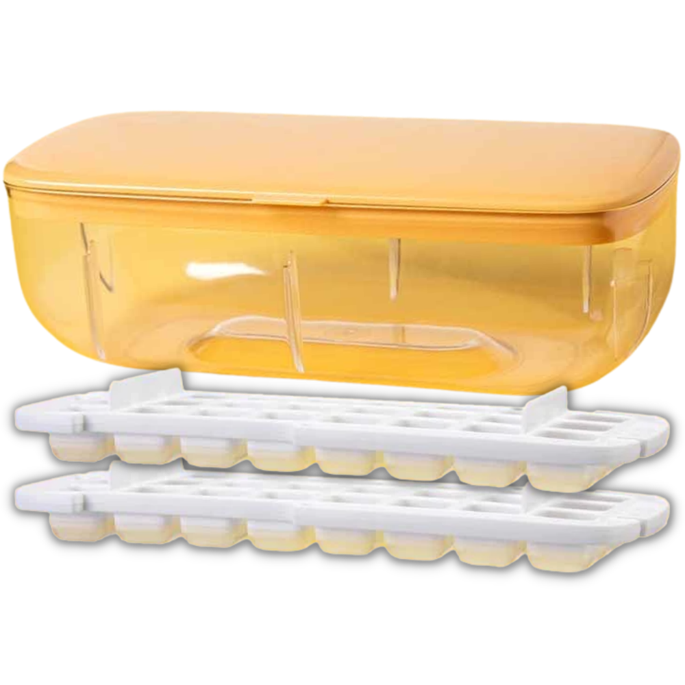 Bac à glaçons en silicone -Jaune/ - Ozerty