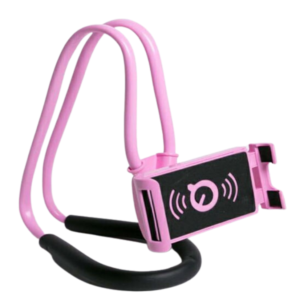 Support de téléphone pour le cou -Rose/ - Ozerty