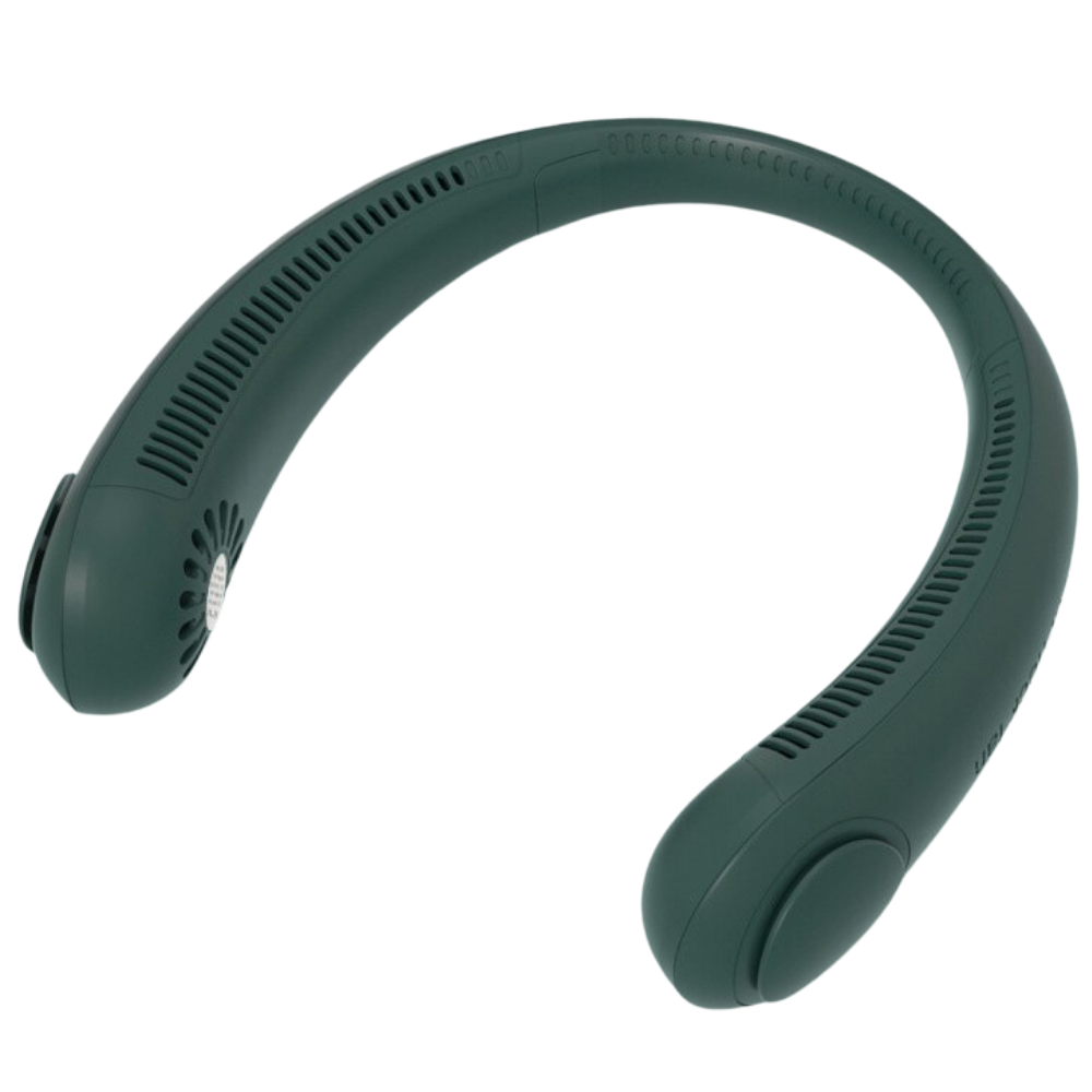 Mini ventilateur de cou rechargeable -Vert/ - Ozerty