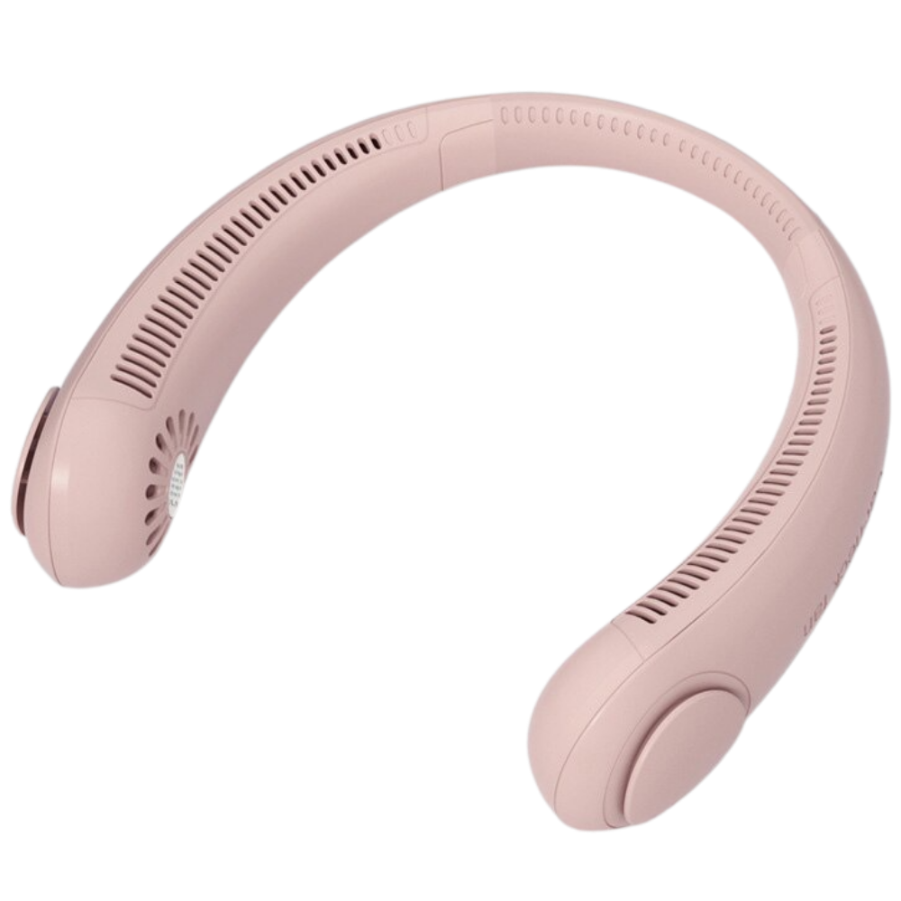 Mini ventilateur de cou rechargeable -Rose/ - Ozerty