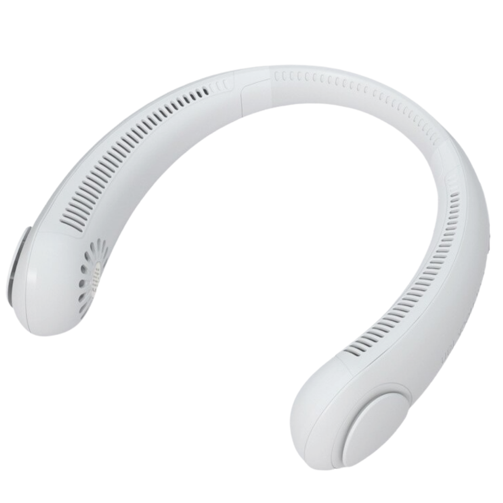 Mini ventilateur de cou rechargeable -Blanc/ - Ozerty