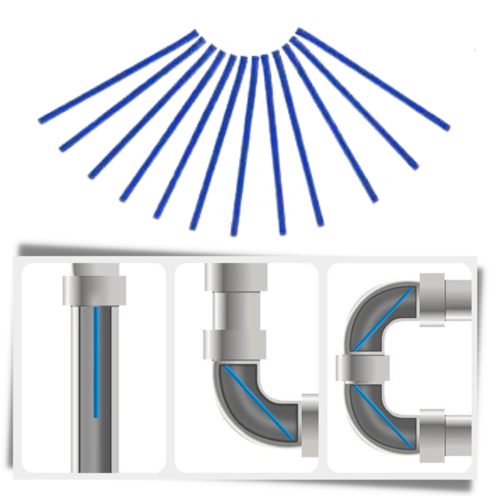 Lot de 12 bâtonnets de nettoyage pour évier - Ozerty