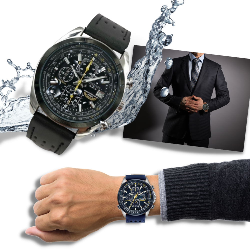 Montre à quartz étanche de luxe
