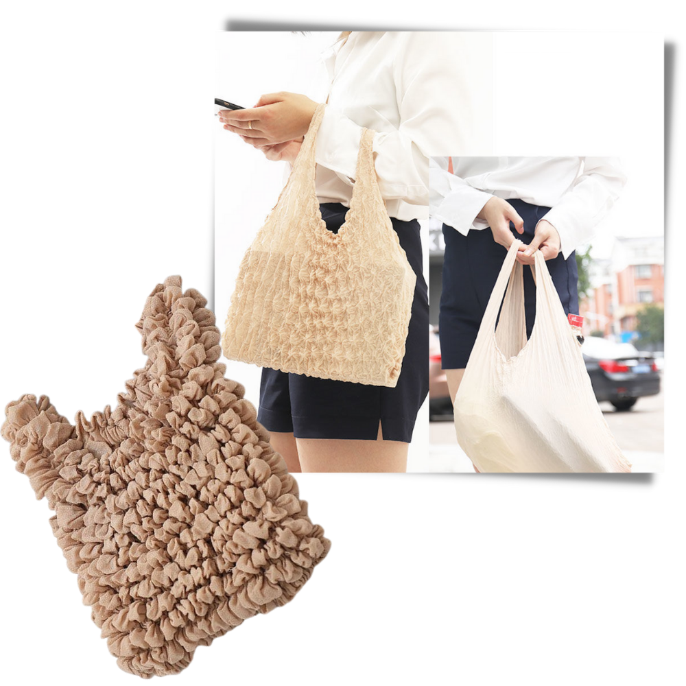 Sac à provisions plissé extensible - Ozerty