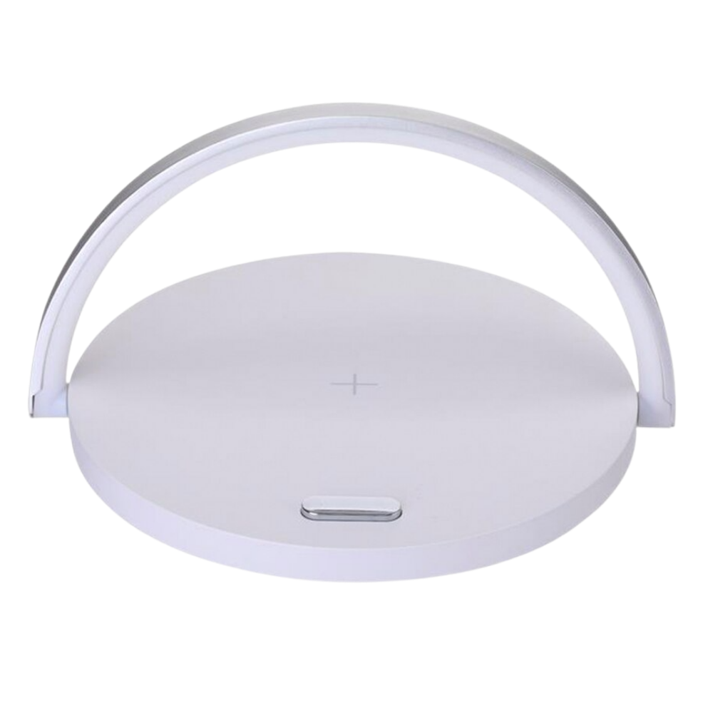 Lampe de bureau et chargeur de téléphone sans fil -Blanc/ - Ozerty