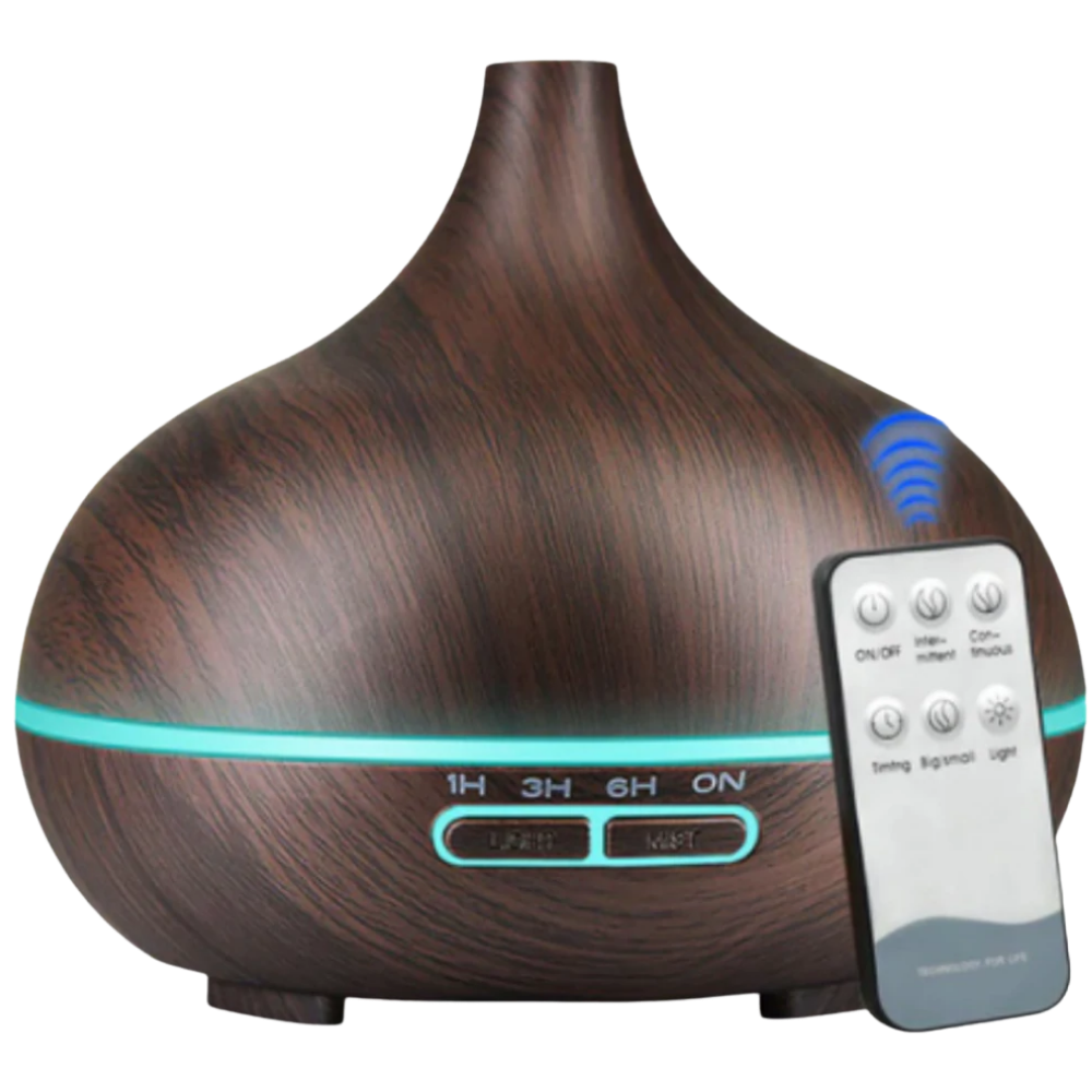 Diffuseur d'huiles essentielles et humidificateur -Marron/ - Ozerty
