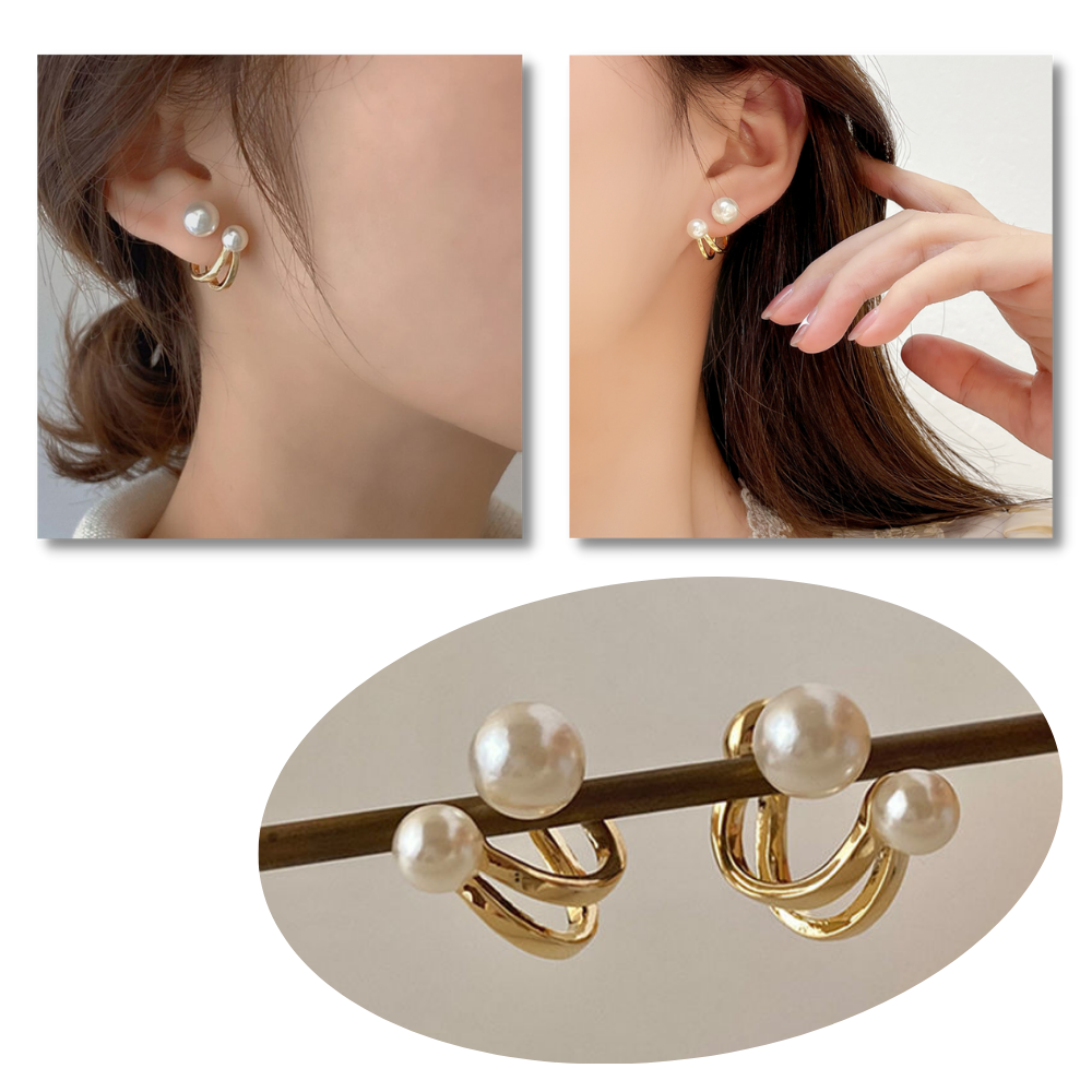 Pendants d'oreilles en perles vintage - Ozerty