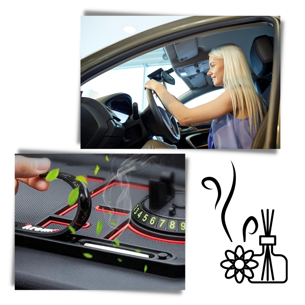 Tapis antidérapant et support de téléphone pour voiture - Ozerty