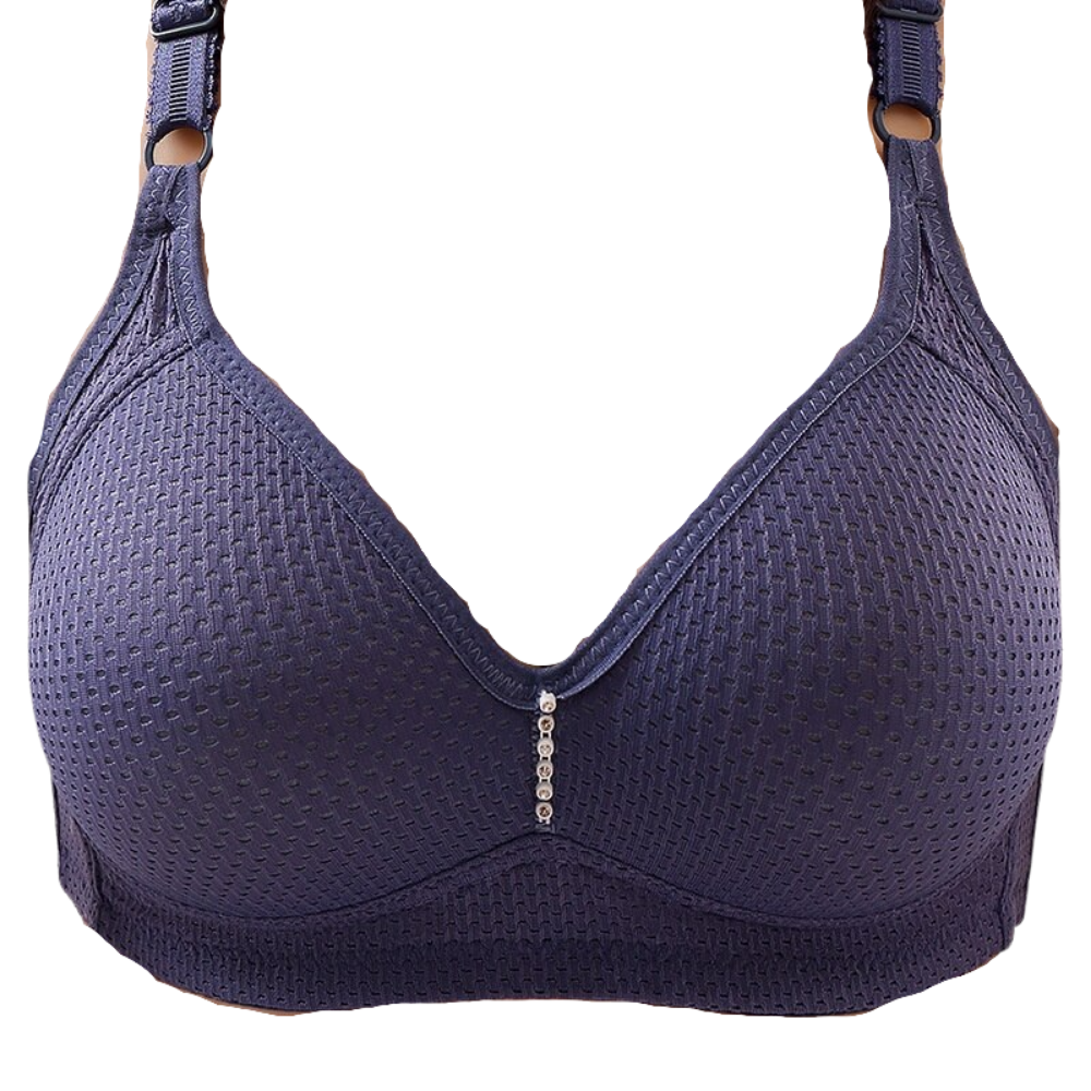 Soutien-gorge confortable sans armatures -Bleu/5xl - Ozerty