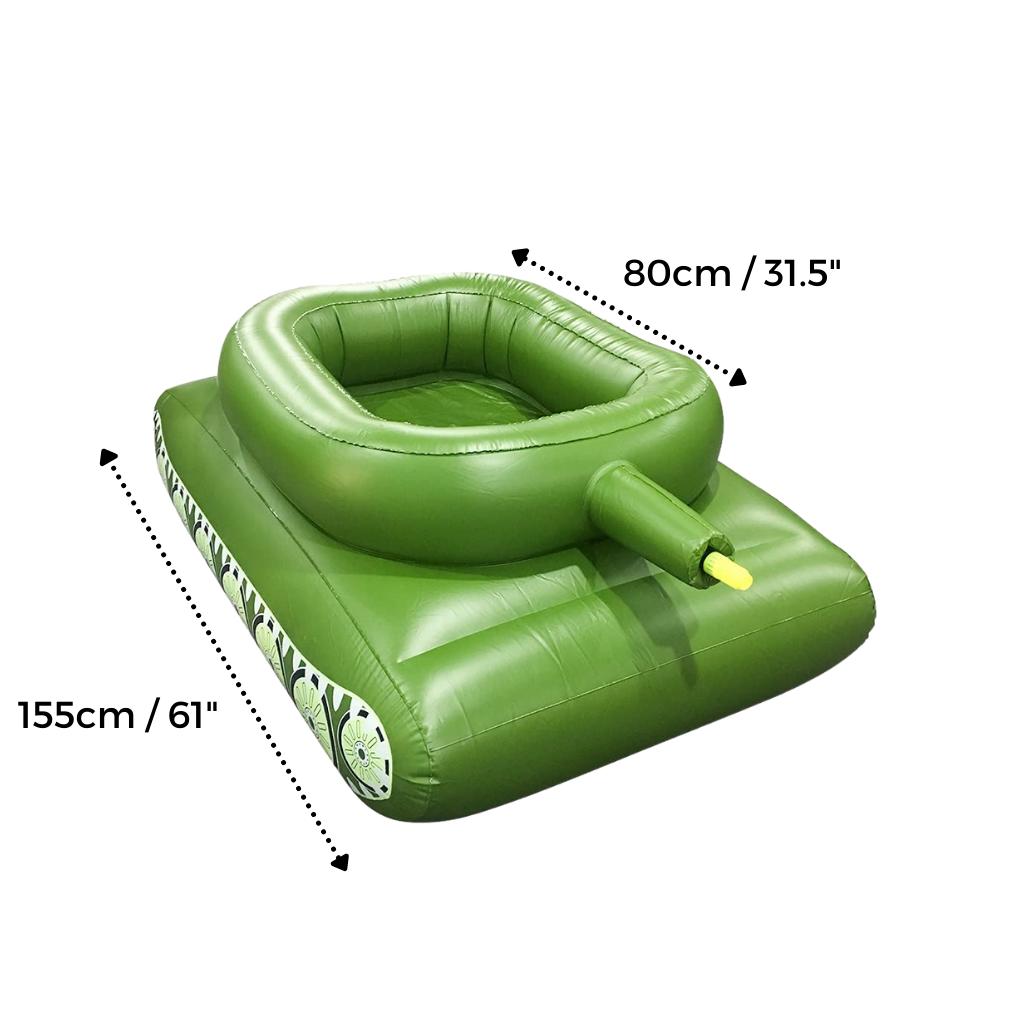Char d'assaut gonflable pour piscine - Ozerty