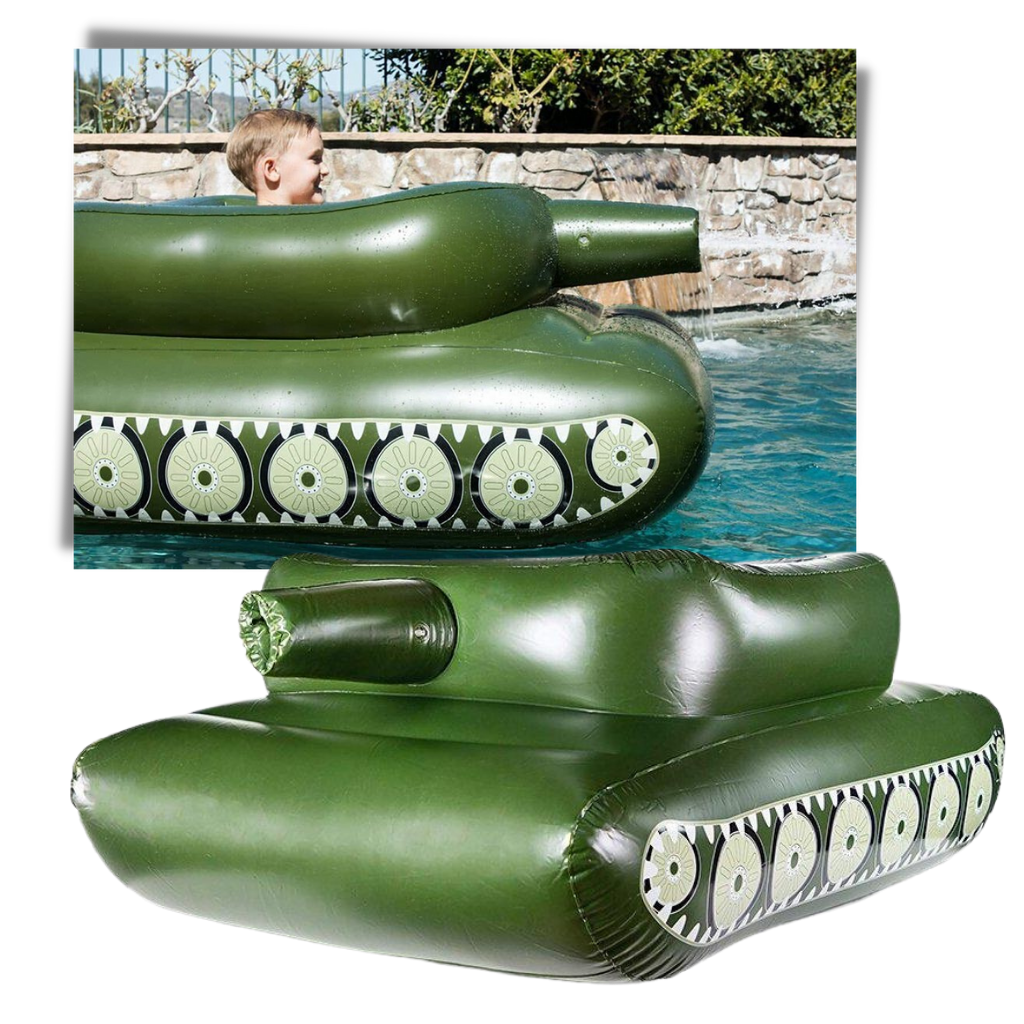 Char d'assaut gonflable pour piscine - Ozerty