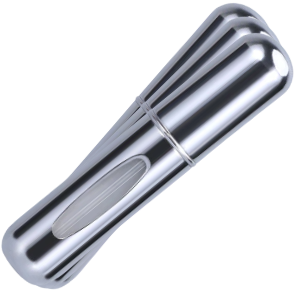 Lot de 3 mini-flacons de parfum rechargeables -Argenté/ - Ozerty