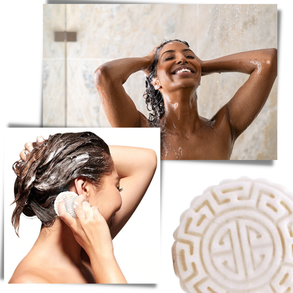 Barre de shampooing et d'après-shampooing au riz - Ozerty