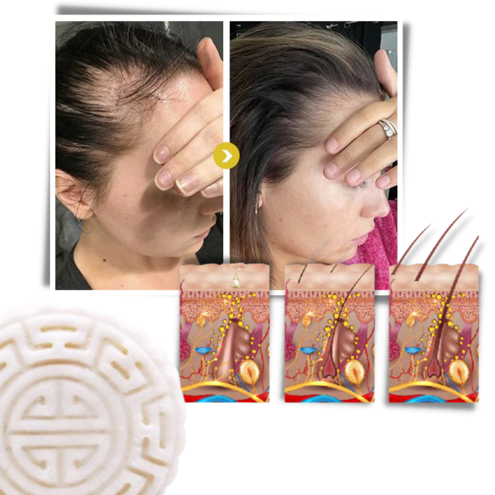 Barre de shampooing et d'après-shampooing au riz - Ozerty
