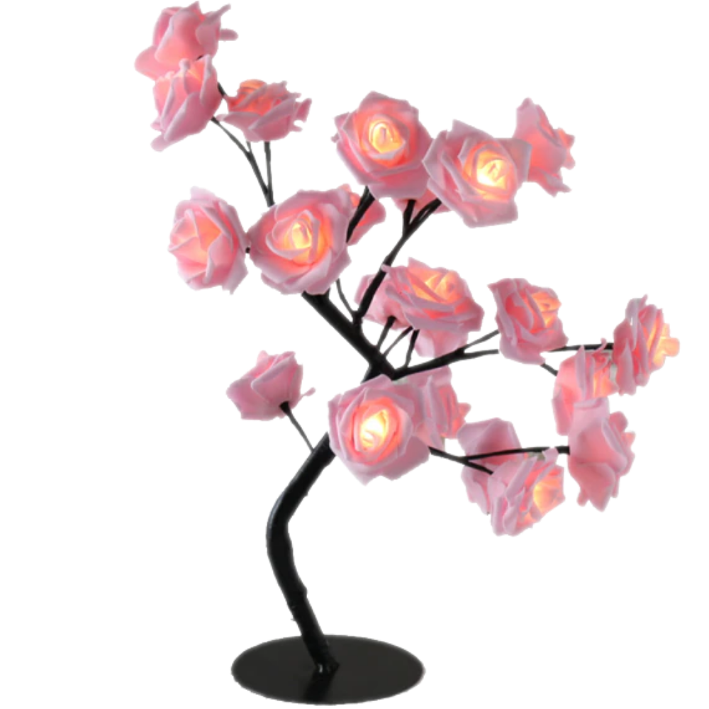 Lovely lamp in the shape of a rosebush