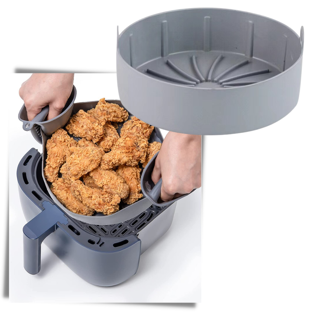 Poêle en silicone réutilisable pour friteuse à air - Ozerty