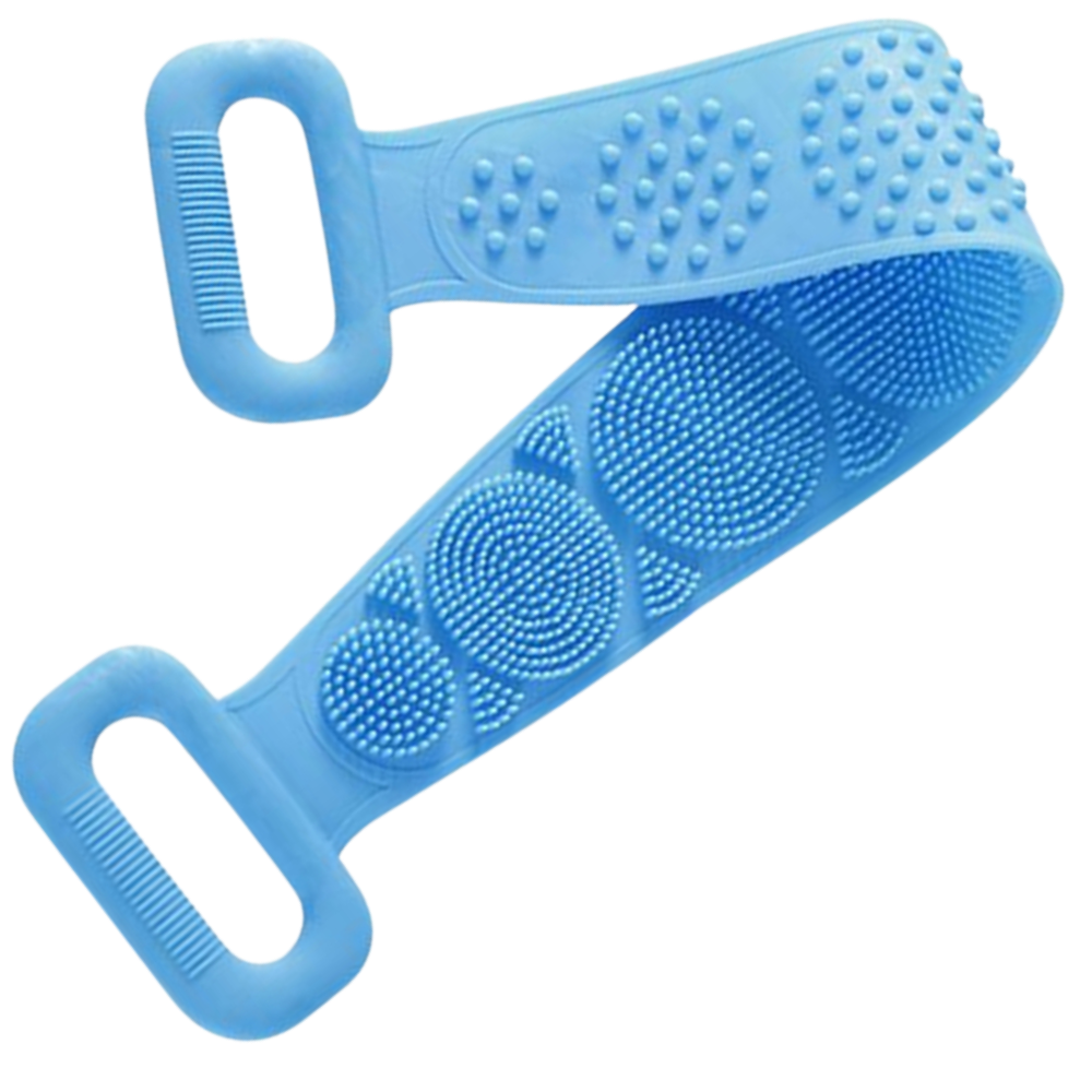 Exfoliant en silicone extensible pour le corps -Bleu/ - Ozerty