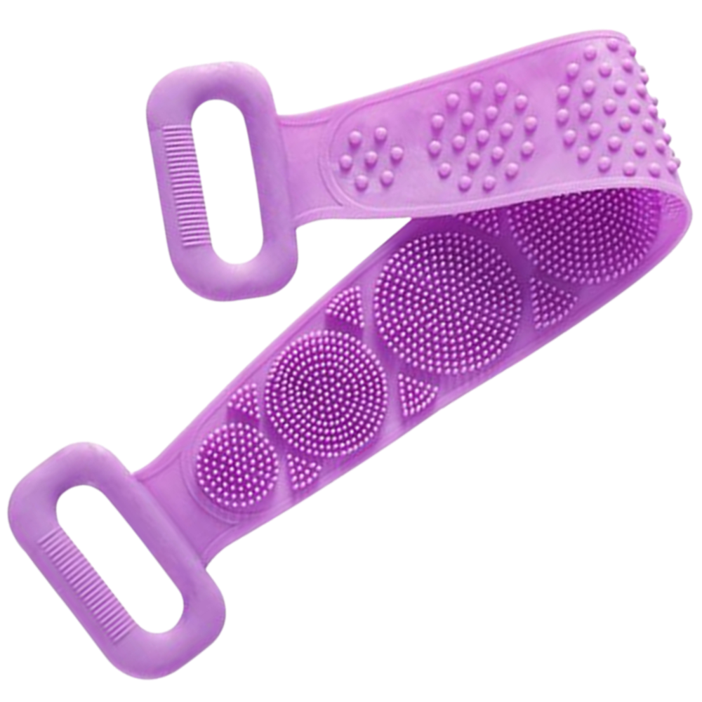 Exfoliant en silicone extensible pour le corps -Violet/ - Ozerty