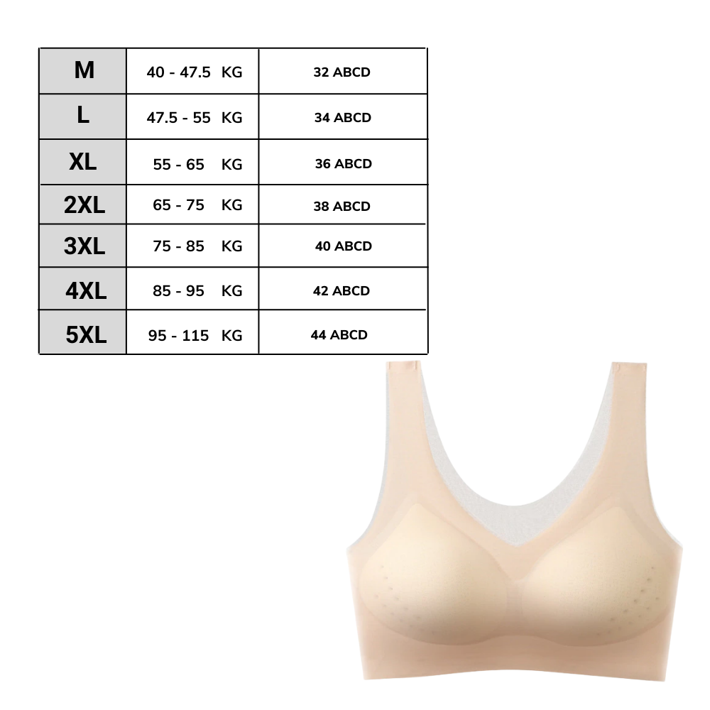 Soutien-gorge ultra-fin sans couture en soie glacée - Ozerty