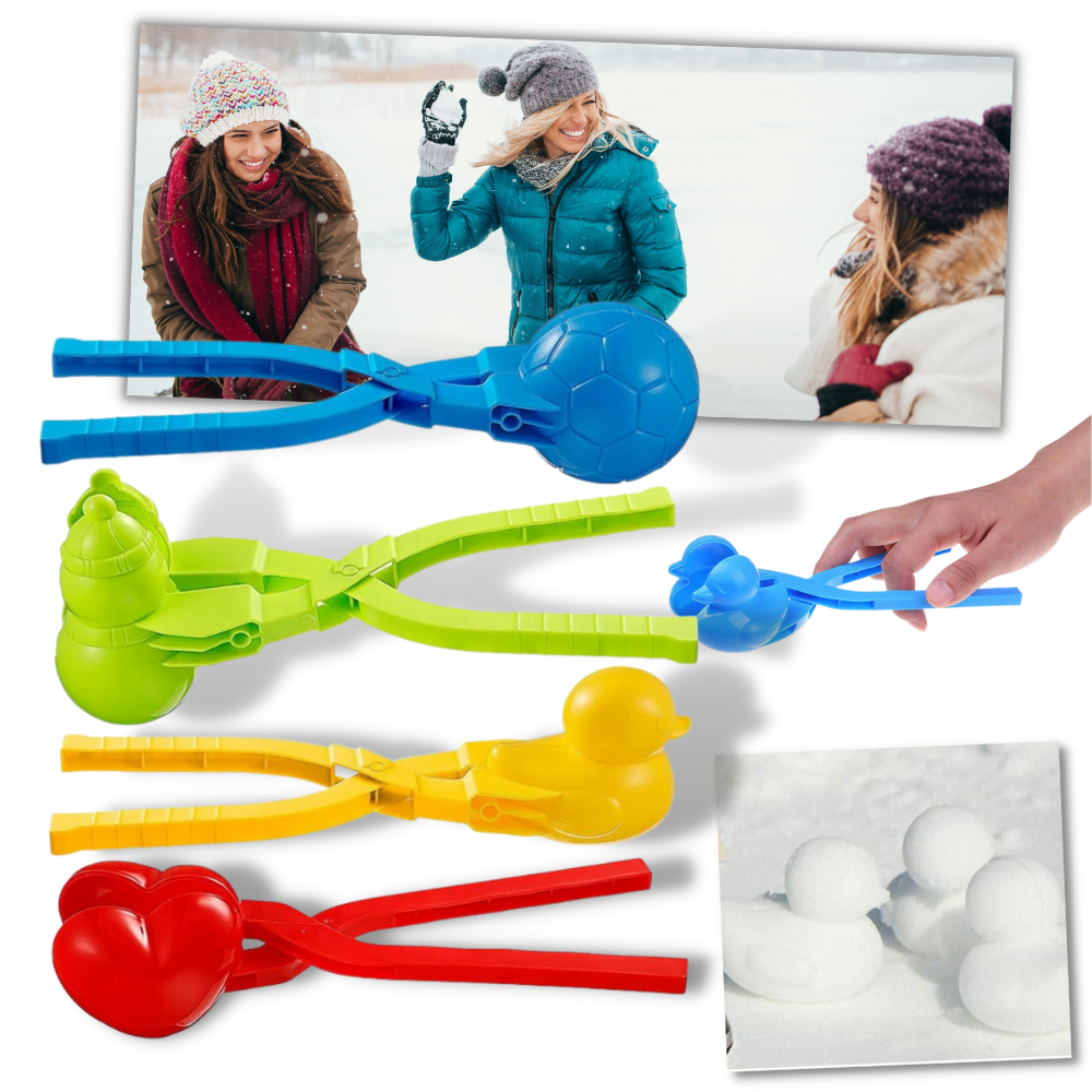 Lot de 4 kits de fabrication de boules de neige - Ozerty