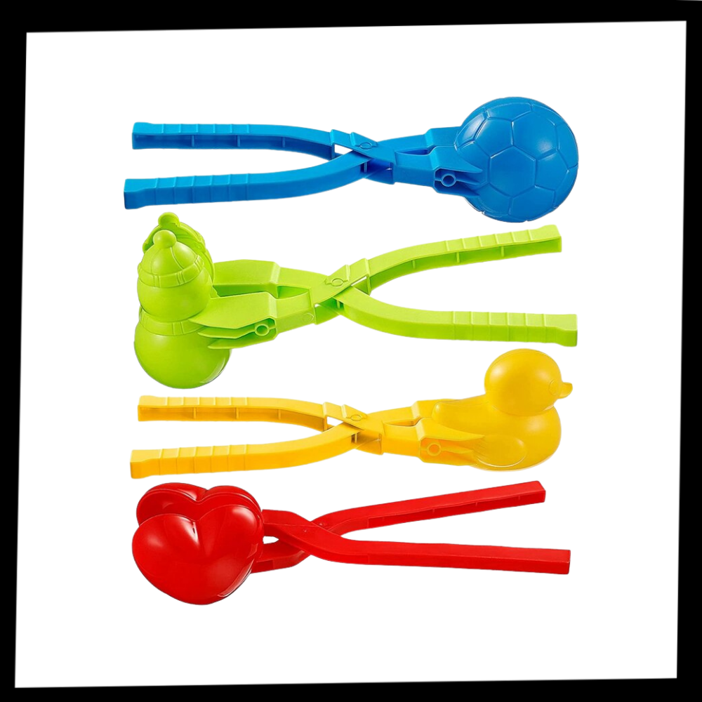 Lot de 4 kits de fabrication de boules de neige - Ozerty