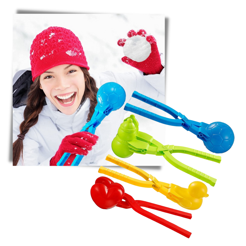 Lot de 4 kits de fabrication de boules de neige - Ozerty