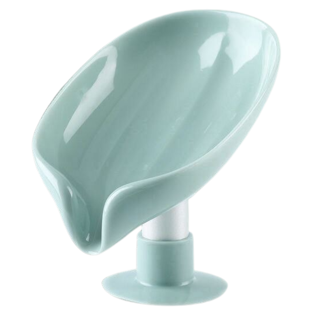 Porte-savon en forme de feuille avec égouttoir -Vert/ - Ozerty
