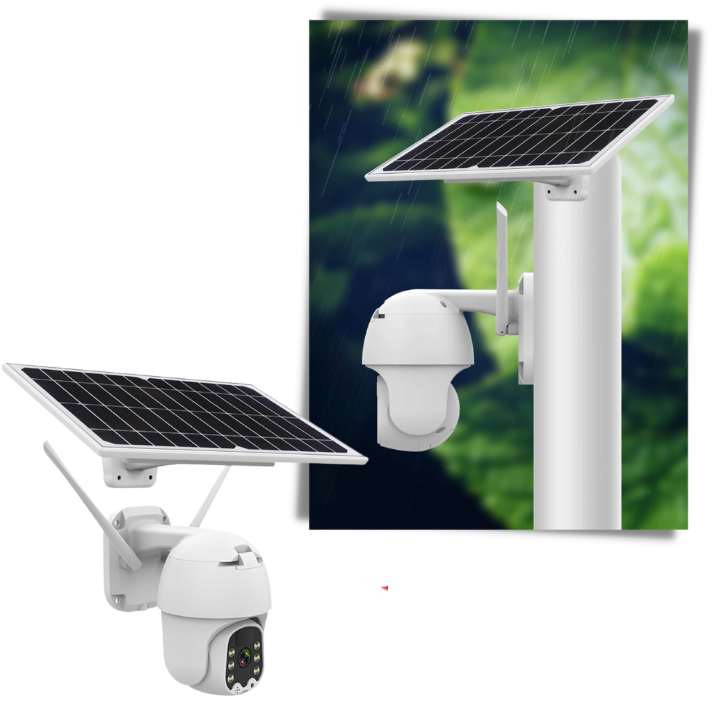 Caméra extérieure à énergie solaire - Ozerty