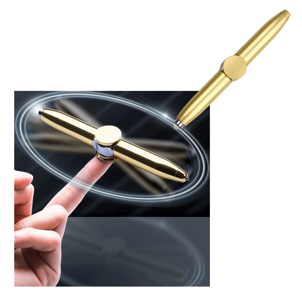 Stylo à billes spinner - Ozerty, Bague pour femme avec mantra bouddhiste rotatif - Ozerty, Jouet spinner volant - Ozerty