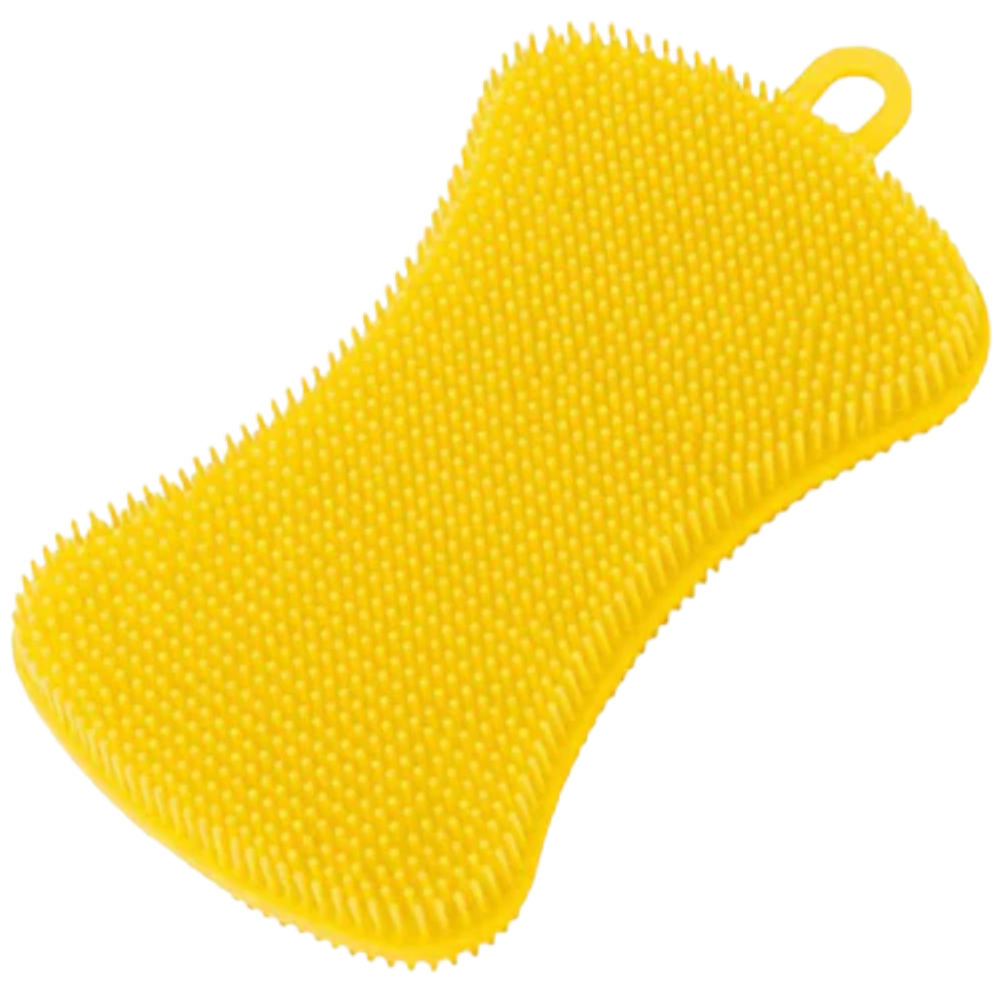 Éponge de cuisine en silicone -Jaune/ - Ozerty