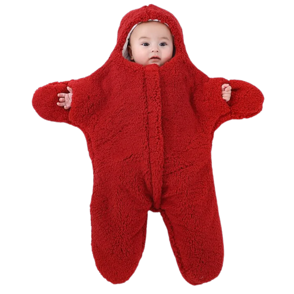 Sac de couchage pour bébé étoile de mer -Rouge/6-12 mois - Ozerty