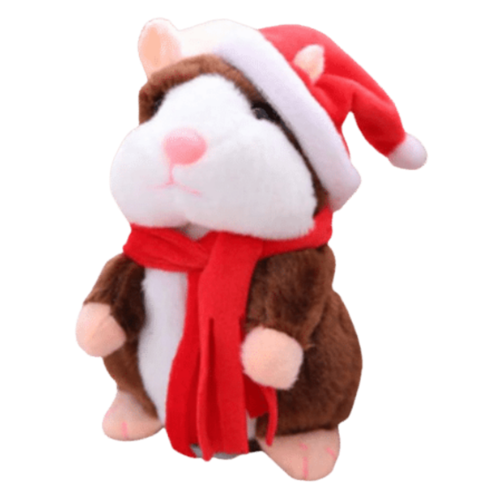 Hamster parlant en peluche -Noël/ - Ozerty