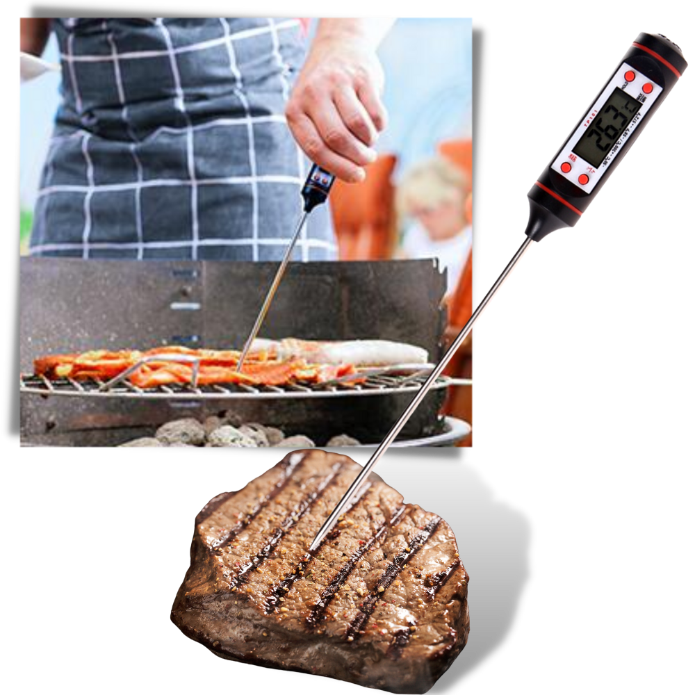 Thermomètre à sonde de cuisson numérique - Ozerty