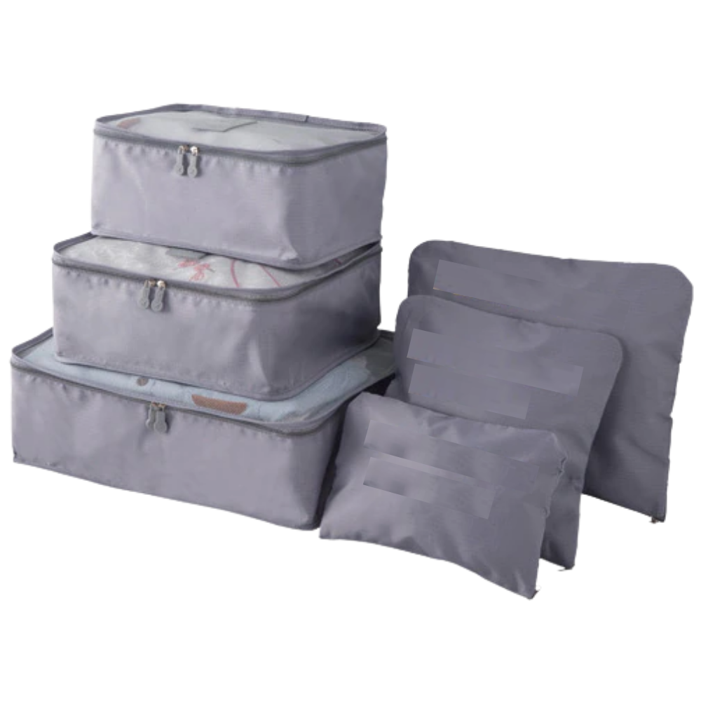 Lot de 6 petits sacs de voyage pour valise -Gris/ - Ozerty