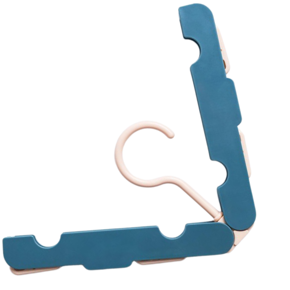 Lot de 2 cintres portables -Bleu/ - Ozerty