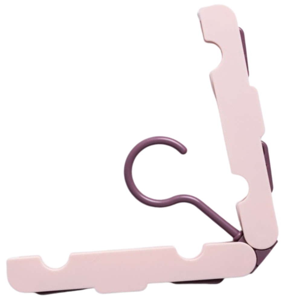 Lot de 2 cintres portables -Rose/ - Ozerty