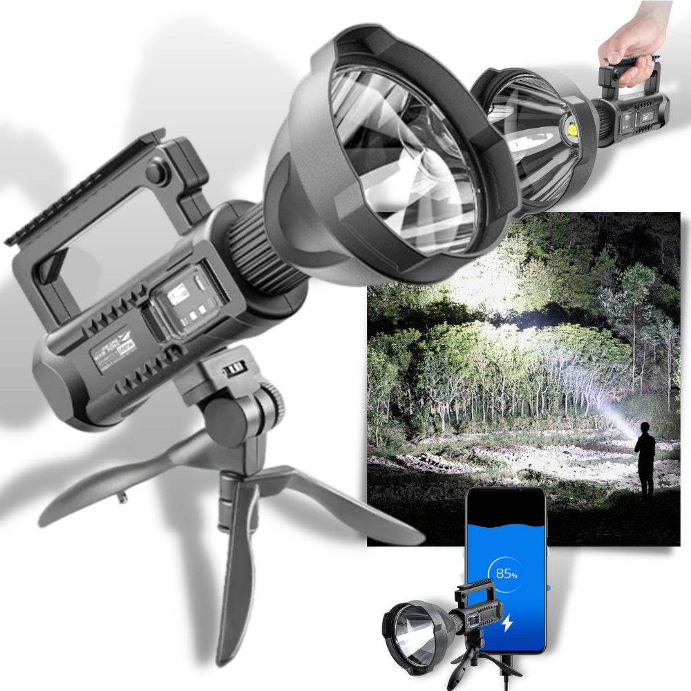 Lampe de poche LED avec trépied - Ozerty