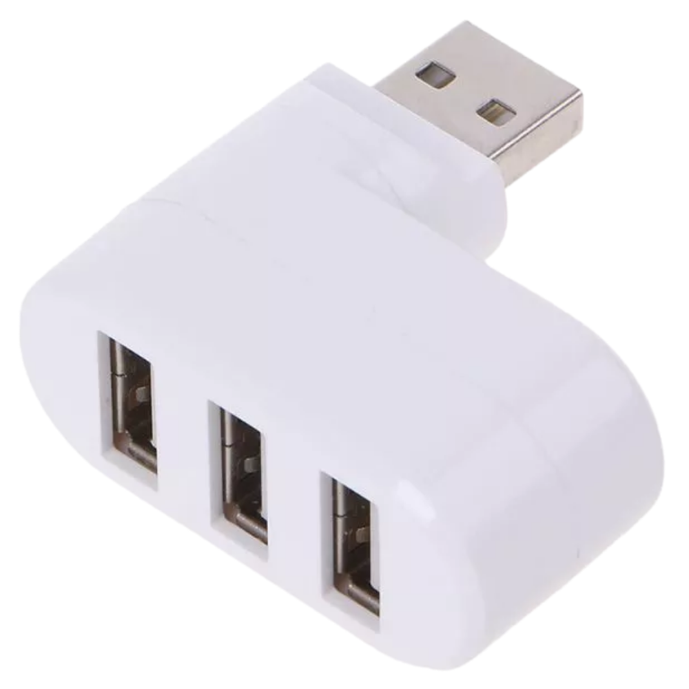 Adaptateur rotatif USB multiport -Blanc/ - Ozerty