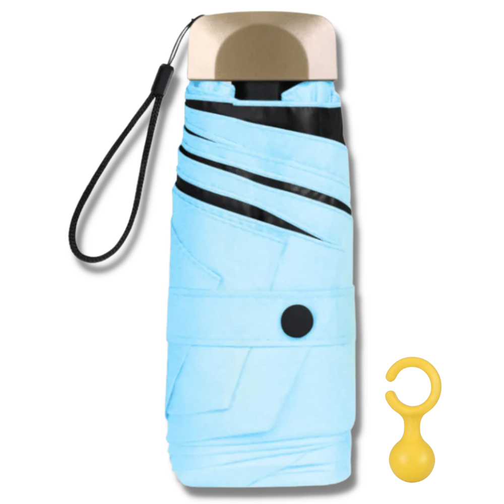 Parapluie de poche avec protection UV -Bleu/ - Ozerty