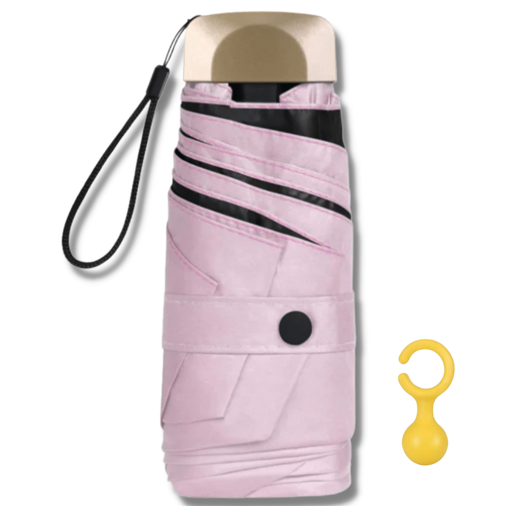 Parapluie de poche avec protection UV -Rose/ - Ozerty