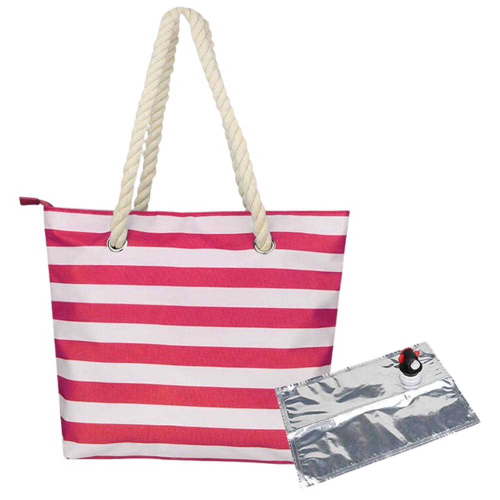 Sac à vin de plage -Rose/ - Ozerty
